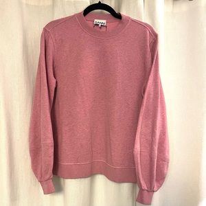 Ganni Isoli Sweatshirt Heathered Mauve